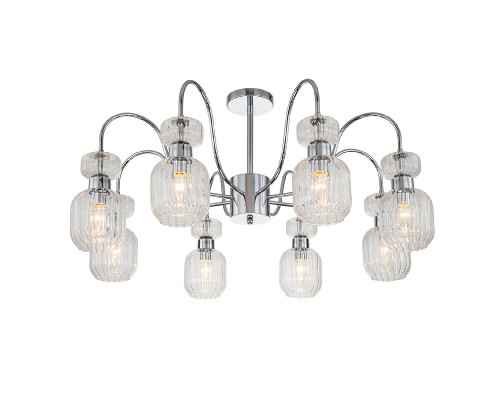 Основное фото Люстра потолочная Escada Gloss 1141/8PL Chrome/Clear: Купить в Интернет магазин освещения GCSVET.RU