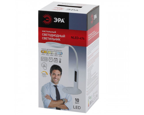 Дополнительное фото Лампа настольная ЭРА NLED-476-10W-BK Б0038592: Купить в Интернет магазин освещения GCSVET.RU