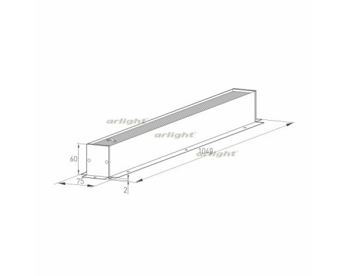 Дополнительное фото Шинопровод Arlight MAG-TRACK-4560-F 026898(1): Купить в Интернет магазин освещения GCSVET.RU