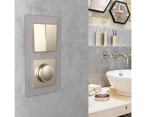 Дополнительное фото Рамка на 2 поста Werkel Favorit дымчатый W0021117 4690389159695: Купить в Интернет магазин освещения GCSVET.RU