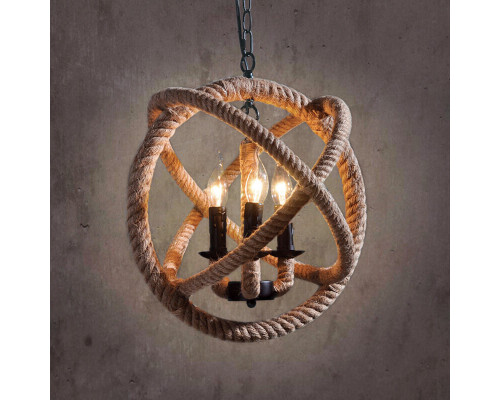 Дополнительное фото Люстра подвесная LOFT IT Rope Loft1194-3: Купить в Интернет магазин освещения GCSVET.RU