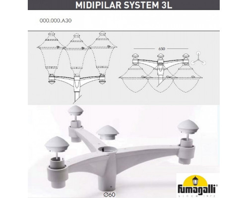 Дополнительное фото Садовый светильник Fumagalli V50.372.A30.LXH27: Купить в Интернет магазин освещения GCSVET.RU