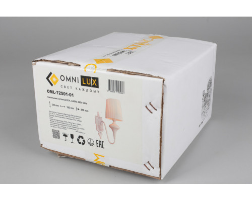 Дополнительное фото Настенный светильник Omnilux Monsano OML-72501-01: Купить в Интернет магазин освещения GCSVET.RU
