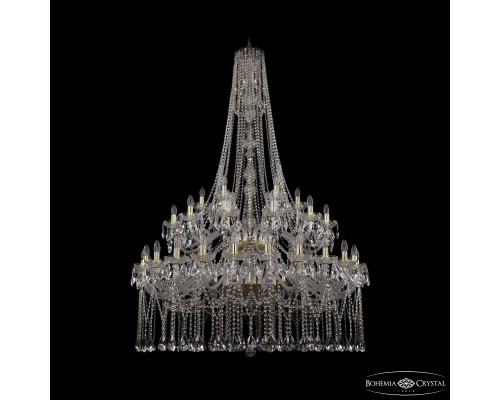 Основное фото Люстра подвесная Bohemia Ivele Crystal 1413/24+12+6/460/h-185/2d Ni: Купить в Интернет магазин освещения GCSVET.RU