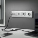 Дополнительное фото Накладка для розетки USB Werkel cеребряный рифленый W1179509 4690389159848: Купить в Интернет магазин освещения GCSVET.RU