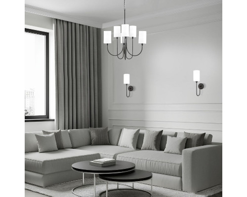 Дополнительное фото Настенный светильник Eurosvet Abbey 60164/1 черный a065751: Купить в Интернет магазин освещения GCSVET.RU