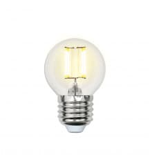 Светодиодная лампочка Uniel LED-G45 LED-G45-6W/WW/E27/CL PLS02WH картон