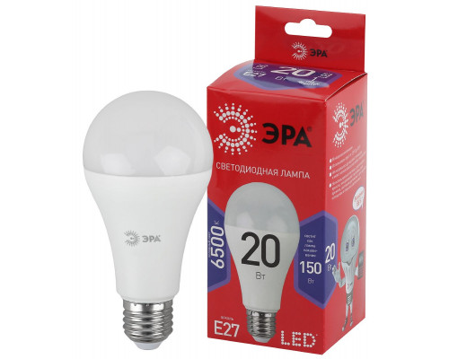 Основное фото Светодиодная лампочка Эра LED A65-20W-865-E27 R Б0045326: Купить в Интернет магазин освещения GCSVET.RU
