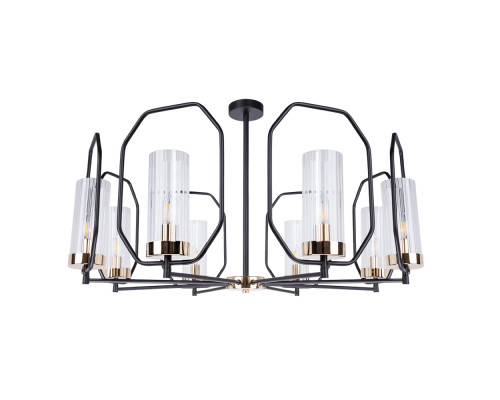 Основное фото Люстра потолочная Arte Lamp Celaeno A7004PL-8BK: Купить в Интернет магазин освещения GCSVET.RU