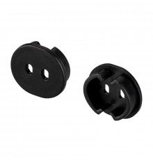 Заглушка Arlight ARH-ROUND-D20-DUAL BLACK с отверстием 039302