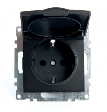 Розетка 1-местная с/з с защитной шторкой Stekker Катрин 39608