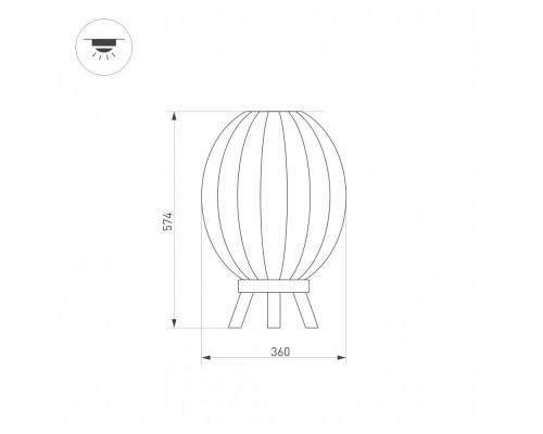 Дополнительное фото Светильник светодиодный уличный Arlight LGD-Pearl-Boll-H574-12W Warm3000 030005: Купить в Интернет магазин освещения GCSVET.RU