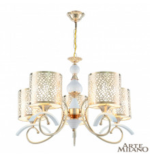 Люстра подвесная Arte Milano Florentia-9787 309787/5 Wh/Gd