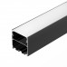 Основное фото Алюминиевый профиль Arlight LINE-S-5050-2000 BLACK 041839: Купить в Интернет магазин освещения GCSVET.RU