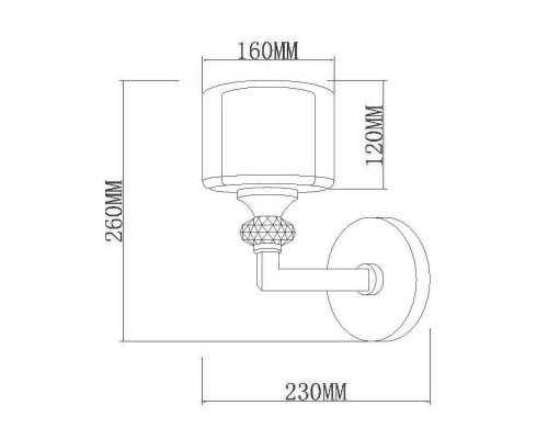 Дополнительное фото Настенный светильник Vele Luce Lotus VL1054W01: Купить в Интернет магазин освещения GCSVET.RU