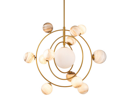 Основное фото Люстра потолочная Delight Collection Planet KG1122P-13 brass: Купить в Интернет магазин освещения GCSVET.RU
