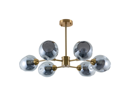 Основное фото Люстра потолочная Arte Lamp Yuka Smoky A7759PL-6PB: Купить в Интернет магазин освещения GCSVET.RU