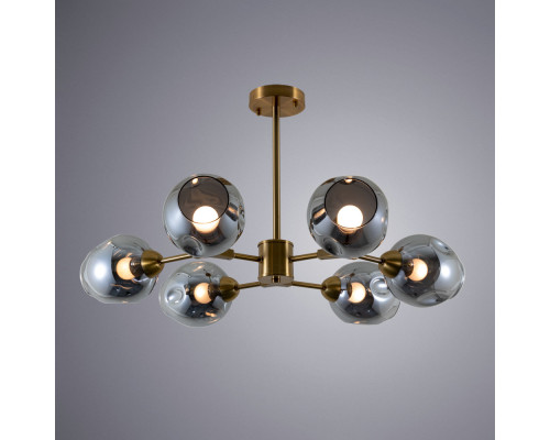Дополнительное фото Люстра потолочная Arte Lamp Yuka Smoky A7759PL-6PB: Купить в Интернет магазин освещения GCSVET.RU