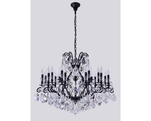Основное фото Люстра подвесная Crystal Lux Magnifico SP19 Black/Transparent: Купить в Интернет магазин освещения GCSVET.RU