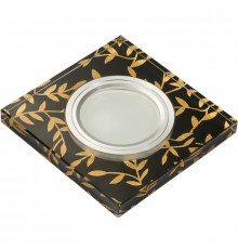 Светильник встраиваемый Fametto Luciole DLS-L205 GU5.3 CHROME/BLACK UL-00000380