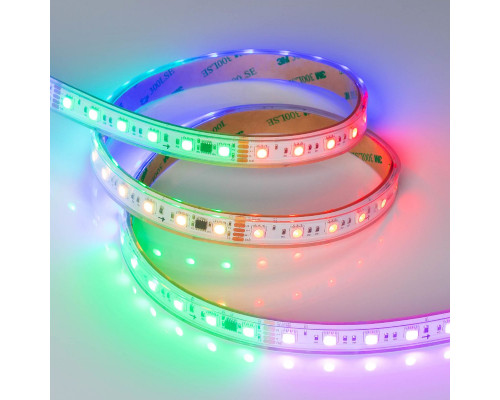 Основное фото Лента светодиодная герметичная Arlight DMX-PS-B60-15mm 24V RGB-PX6 (15W/m, IP67, 5060, 5m) 037090: Купить в Интернет магазин освещения GCSVET.RU
