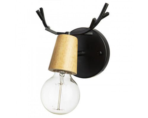 Основное фото Настенный светильник Loft IT Sven 10024/1W Black: Купить в Интернет магазин освещения GCSVET.RU