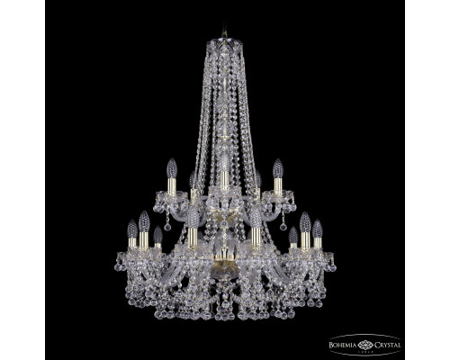 Основное фото Люстра подвесная Bohemia Ivele Crystal 1409/10+5/240/h-91/2d G: Купить в Интернет магазин освещения GCSVET.RU