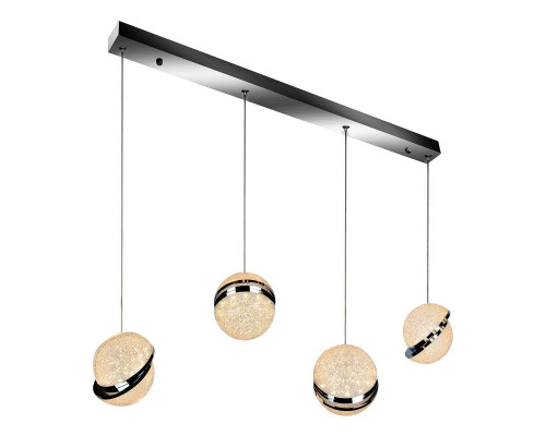 Дополнительное фото Светильник подвесной LED iLedex CRystal Ball C4474-4L CR: Купить в Интернет магазин освещения GCSVET.RU