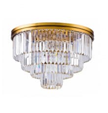 Люстра потолочная DeLight Collection 1920s Odeon 9513C/600R gold/clear