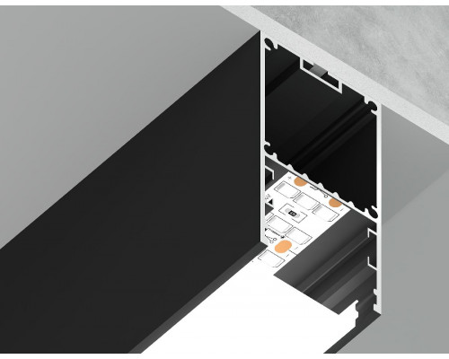 Основное фото Алюминиевый профиль Ambrella Light Profile System GP3000BK: Купить в Интернет магазин освещения GCSVET.RU