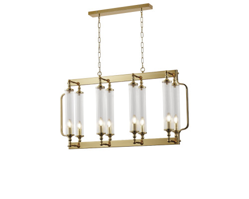 Основное фото Люстра подвесная Crystal Lux TOMAS SP8 L1000 BRASS: Купить в Интернет магазин освещения GCSVET.RU