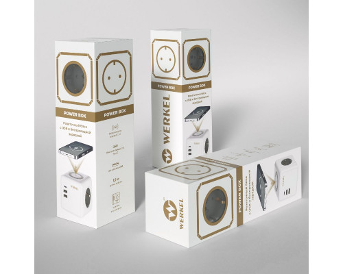Дополнительное фото Розеточный блок 3-местный + 3 USB + беспроводная зарядка Werkel 4690389204265 W6513501 a066454: Купить в Интернет магазин освещения GCSVET.RU