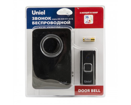 Дополнительное фото Звонок электронный (UL-00006437) Uniel UDB-092W-R1T1-36S-BL: Купить в Интернет магазин освещения GCSVET.RU