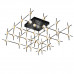 Основное фото Потолочная люстра Delight Molecular MX18001067-36A black/gold: Купить в Интернет магазин освещения GCSVET.RU