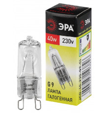Лампочка тип галогенновая Эра G9 40W 3000K G9-JCD-40-230V-CL C0027378