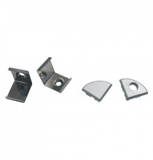 Комплект заглушек и скоб Uniel UFE-N06 SILVER A POLYBAG UL-00000626