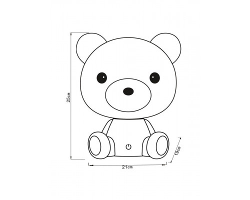 Дополнительное фото Лампа настольная Lucide Dodo Bear 71590/03/31: Купить в Интернет магазин освещения GCSVET.RU