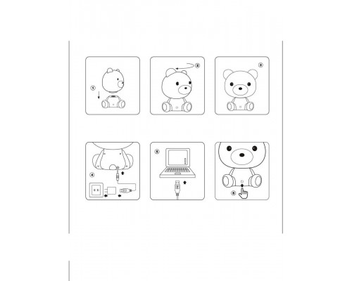 Дополнительное фото Лампа настольная Lucide Dodo Bear 71590/03/31: Купить в Интернет магазин освещения GCSVET.RU