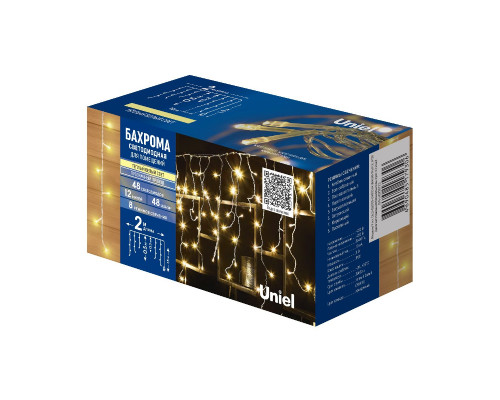 Дополнительное фото Гирлянда Uniel ULD-B2005-048/DTA WARM WHITE IP20 UL-00010872: Купить в Интернет магазин освещения GCSVET.RU