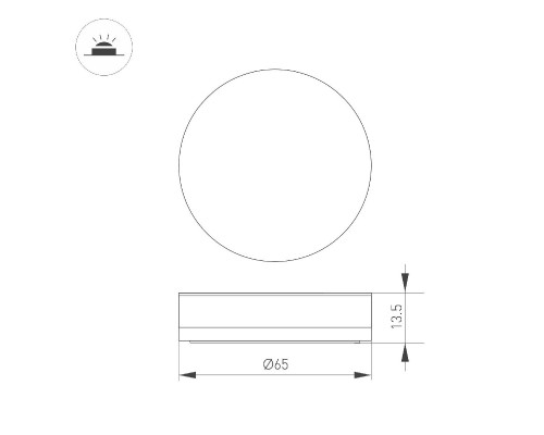 Дополнительное фото Накладка Arlight ART-DECK-CAP-ROLL-R65 (SL, STEEL) 045347: Купить в Интернет магазин освещения GCSVET.RU