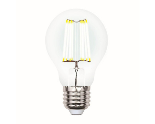Основное фото Лампа светодиодная филаментная (UL-00002872) Uniel E27 7W 3000K LED-A60-7W/WW/E27/CL/DIM GLA01TR: Купить в Интернет магазин освещения GCSVET.RU