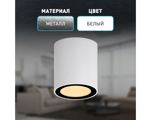 Дополнительное фото Светильник накладной Эра OL48 WH/BK Б0059799: Купить в Интернет магазин освещения GCSVET.RU