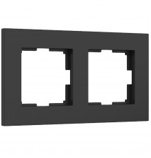 Рамка на 2 поста Werkel Slab черный матовый W0022908 4690389193378 a062800