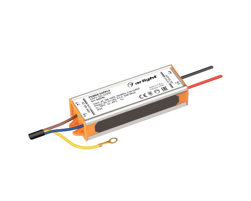 Основное фото Сетевой адаптер Arlight ARPJ-SN-42600 (24W, 23-42V, 600mA, IP65) 040796: Купить в Интернет магазин освещения GCSVET.RU