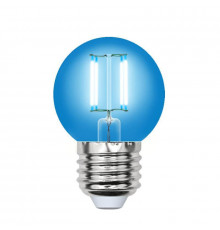 Светодиодная лампочка Uniel AIR Color LED-G45-5W/BLUE/E27 GLA02BL картон