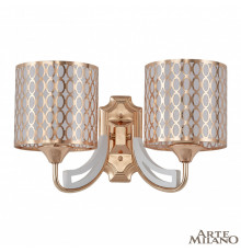 Настенный светильник Arte Milano Florentia-3387 303387/2W Wh/Gd