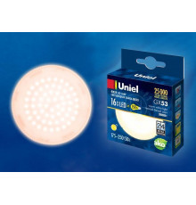 Светодиодная лампочка Uniel LED-GX53 LED-GX53-16W/WW/GX53/FR PLZ01WH
