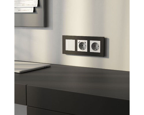 Дополнительное фото Рамка на 3 поста Werkel AluMax 4690389204074 W0033508 a066331: Купить в Интернет магазин освещения GCSVET.RU