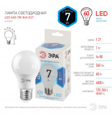 Светодиодная лампочка Эра LED A60-7W-840-E27 Б0029820