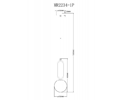 Дополнительное фото Светильник подвесной Myfar Pierre MR2234-1P: Купить в Интернет магазин освещения GCSVET.RU